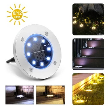 8/12 LED Solar Power Ground Light Floor Waterproof LED Solar Street Light Garden Decor Buried Stair Lamp For Home Yard Driveway
8/12 LED Solar Power Ground Light Floor Waterproof LED Solar Street Light Garden Decor Buried Stair Lamp For Home Yard Driveway