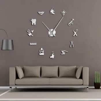 Dentist DIY Giant Acryli Wall Clock Dental Doctor Oversized Art Wall Clock Big Needle Mirror Dentist Office Decor Dentist Gift 
Dentist DIY Giant Acryli Wall Clock Dental Doctor Oversized Art Wall Clock Big Needle Mirror Dentist Office Decor Dentist Gift