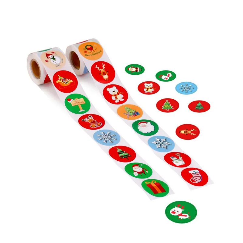 500 Labels Per Roll Cartoon Christmas Design 2.5cm Round Kraft Paper Gift Tags Adhesive Labels Holiday Present Xmas Stickers
500 Labels Per Roll Cartoon Christmas Design 2.5cm Round Kraft Paper Gift Tags Adhesive Labels Holiday Present Xmas Stickers