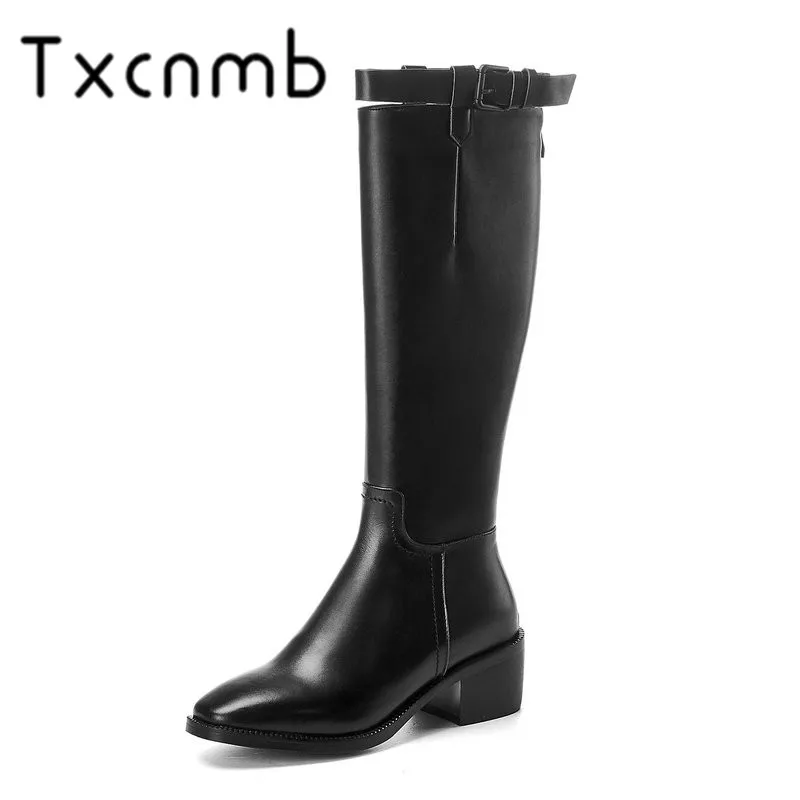 TXCNMB Riding Boots for Women Autumn Winter Warm Knee High Boots New Fashion Genuine Leather Party Shoes Woman Size 42 43
TXCNMB Riding Boots for Women Autumn Winter Warm Knee High Boots New Fashion Genuine Leather Party Shoes Woman Size 42 43