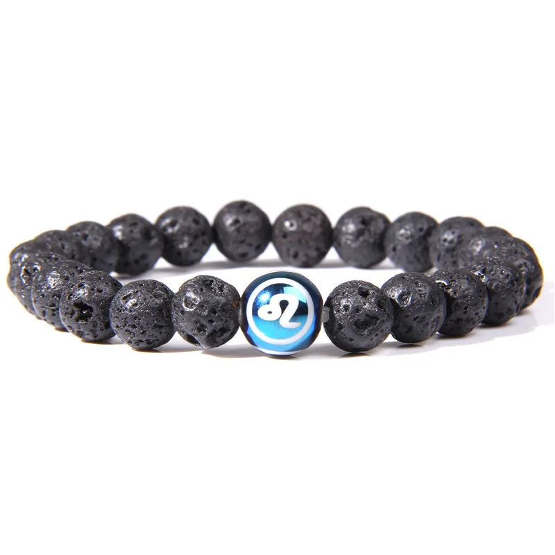 Zodiac Logo Beads Charm Bracelet Natural Black Volcanic Lava Stone Bracelet Homme Jewelry Pulseras 12 constellation 2019
Zodiac Logo Beads Charm Bracelet Natural Black Volcanic Lava Stone Bracelet Homme Jewelry Pulseras 12 constellation 2019