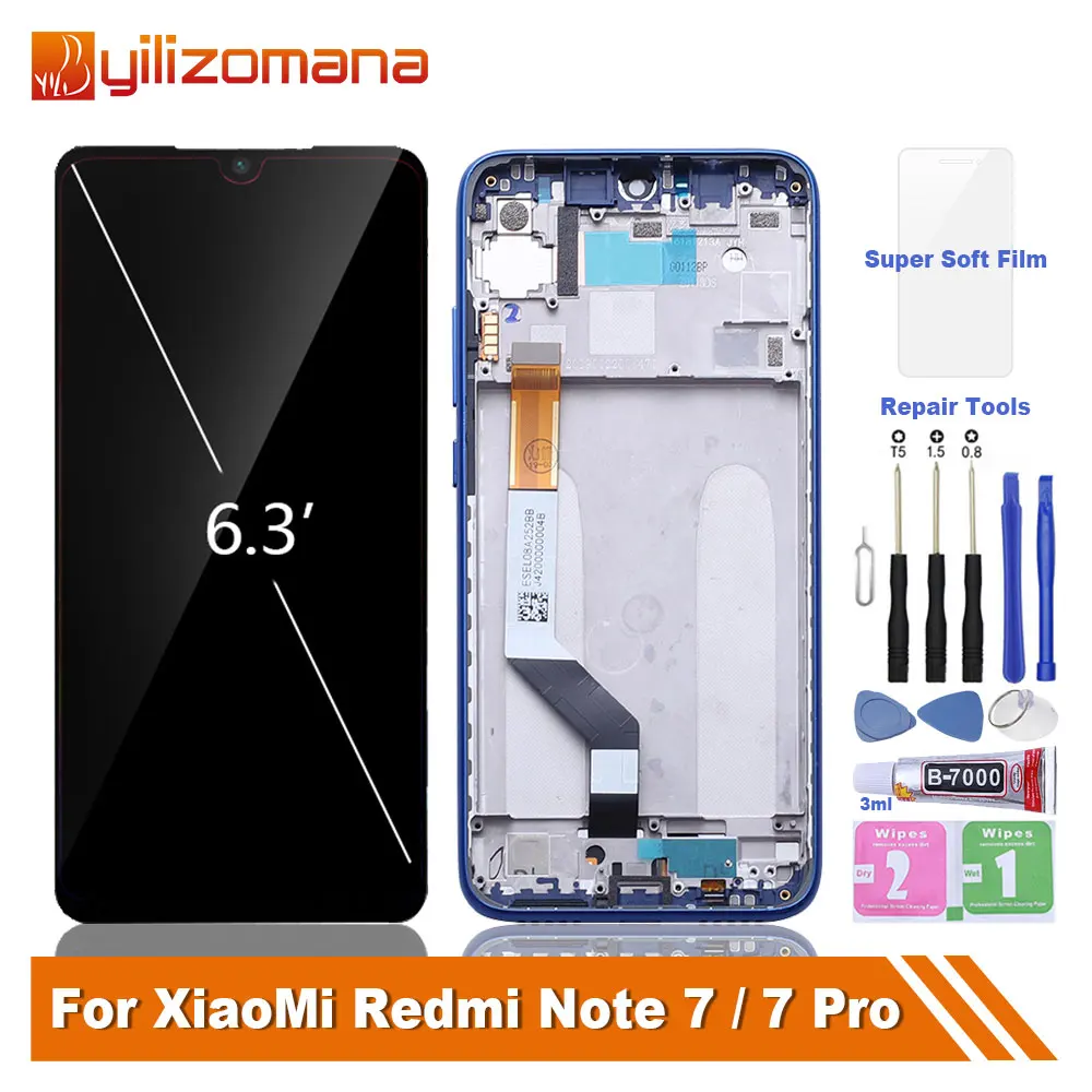 Original LCD Touch Screen For Xiaomi Redmi Note 7 10-Touch LCD Display with Frame For Redmi Note7 Pro Replacement Repair Parts
Original LCD Touch Screen For Xiaomi Redmi Note 7 10-Touch LCD Display with Frame For Redmi Note7 Pro Replacement Repair Parts