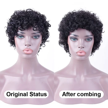 UR Beauty Hair Machine Made Water Wave Human Hair Wigs Medium Ratio Brazilian 8" Remy human Hair wigs natural color 
UR Beauty Hair Machine Made Water Wave Human Hair Wigs Medium Ratio Brazilian 8" Remy human Hair wigs natural color