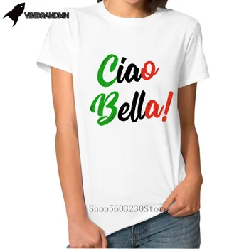Ciao Bella Italian Quote 2020 New Creative Design Letter Printed Women T Shirt La Casa De Papel Female100% Cotton Tops Cool Tee
Ciao Bella Italian Quote 2020 New Creative Design Letter Printed Women T Shirt La Casa De Papel Female100% Cotton Tops Cool Tee