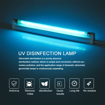8W 6W Germicidal Light T5 Tube 220V UVC Sterilizer Quartz Disinfection Sterilizer UV Ozone Bactericidal light Bulb
8W 6W Germicidal Light T5 Tube 220V UVC Sterilizer Quartz Disinfection Sterilizer UV Ozone Bactericidal light Bulb