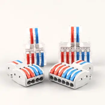 SPL-42/62 Electric Multiple Wire Connector PCT-222 Universal Quick Wiring Cable Connector Push-in Conductor Terminal Block
SPL-42/62 Electric Multiple Wire Connector PCT-222 Universal Quick Wiring Cable Connector Push-in Conductor Terminal Block