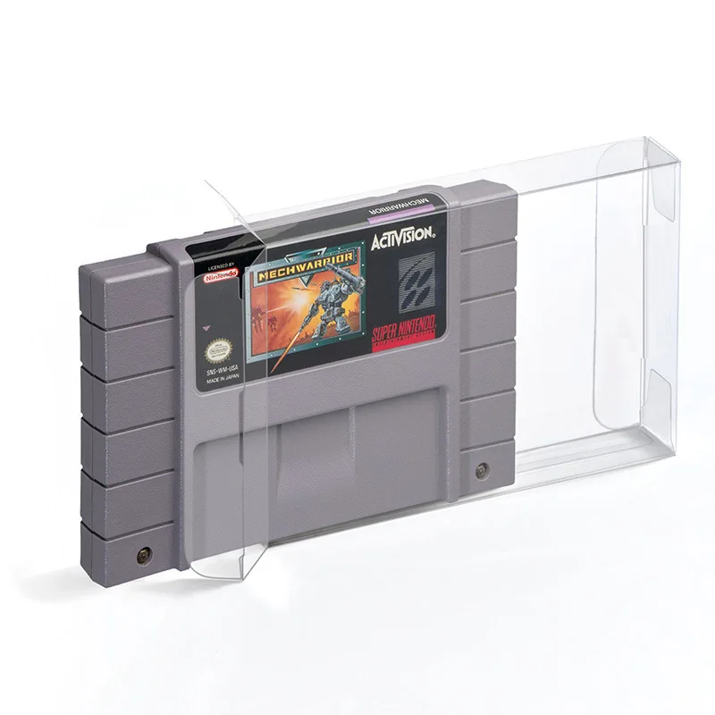 500pcs Protector Card Sleeve Clear Case for SNES | Электроника