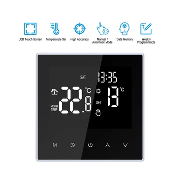 WiFi Thermostat Digital Temperature Controller Weekly Circulation Programmable Electric Underfloor Heating Smart Thermostat
WiFi Thermostat Digital Temperature Controller Weekly Circulation Programmable Electric Underfloor Heating Smart Thermostat