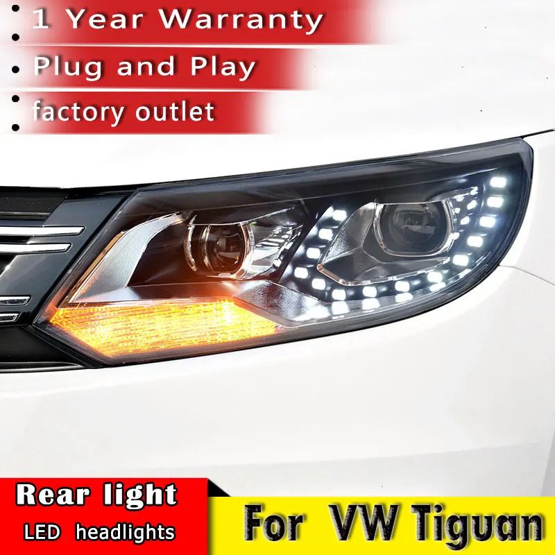 Автомобильный Стайлинг Новый Tiguan светодиодный задний фонарь DRL Bi ксеноновые
