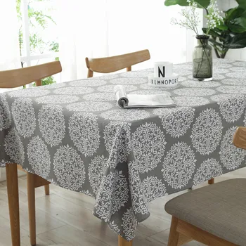 Hot Sale! American Retro Style Printed Grey Floral Cotton&Linen Tablecloth
Hot Sale! American Retro Style Printed Grey Floral Cotton&Linen Tablecloth