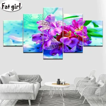 Full Square Round Drill Flower 5D Diamond Painting 5 Panel Embroidery Handmade Crafts Mosaic Wall Art Living Room Decor
Full Square Round Drill Flower 5D Diamond Painting 5 Panel Embroidery Handmade Crafts Mosaic Wall Art Living Room Decor