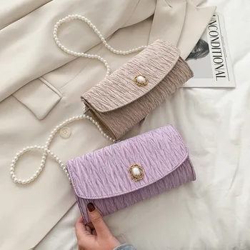women bag fashion 2020 summer new PU Flap Ruched Pearl handle Solid Hasp Shoulder Bags handbag ladylike purse evening bags
women bag fashion 2020 summer new PU Flap Ruched Pearl handle Solid Hasp Shoulder Bags handbag ladylike purse evening bags