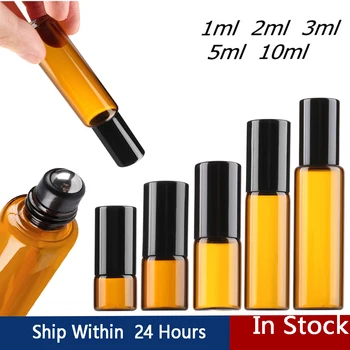 10Pc Refillable Practical Different Sizes EmptyAmber Thin Glass Roll on Bottle Sample Test Essential Oil Vials with Roller Ball
10Pc Refillable Practical Different Sizes EmptyAmber Thin Glass Roll on Bottle Sample Test Essential Oil Vials with Roller Ball