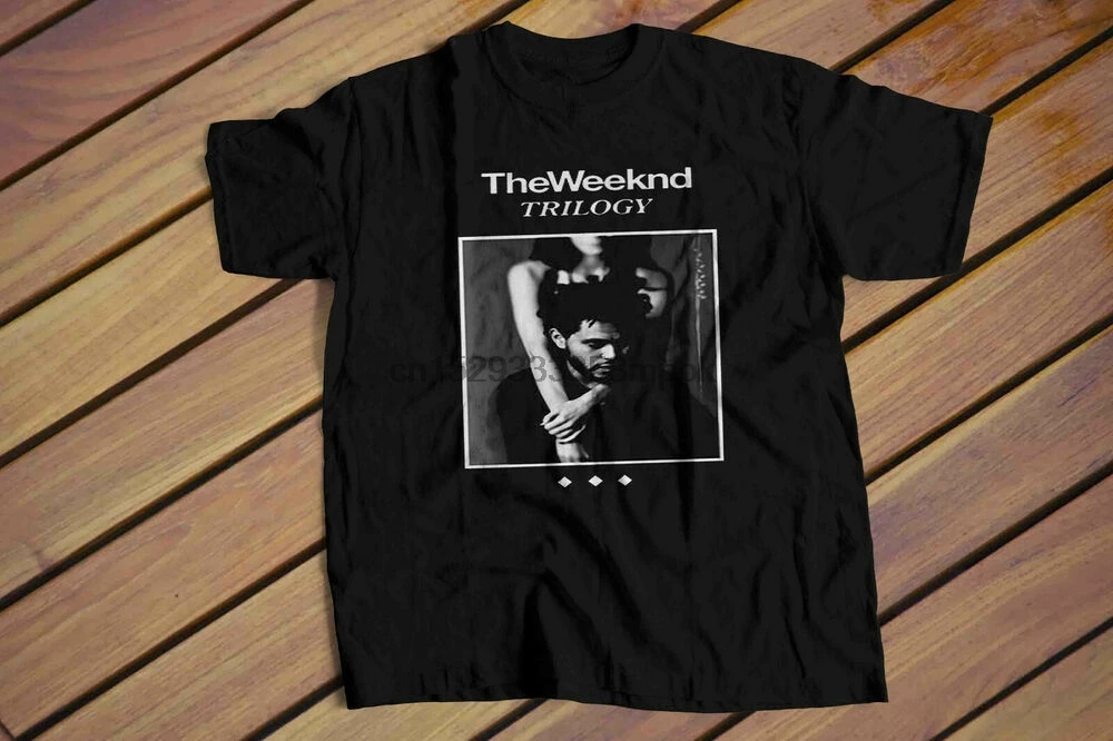 Винтажный! The Weeknd-трилогия Обложка Альбом Футболка reprint Размер S-5XL | Мужская одежда