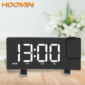 HOOMIN Rotating Backlight Projector USB Projection Backlight Snooze Alarm Clock Timer Digital LED Clock FM Radio
HOOMIN Rotating Backlight Projector USB Projection Backlight Snooze Alarm Clock Timer Digital LED Clock FM Radio