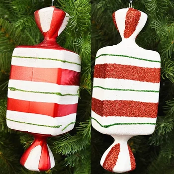 Pendant Christmas Tree Decoration Red and White Painted Candy Pendant Children's Holiday Products
Pendant Christmas Tree Decoration Red and White Painted Candy Pendant Children's Holiday Products