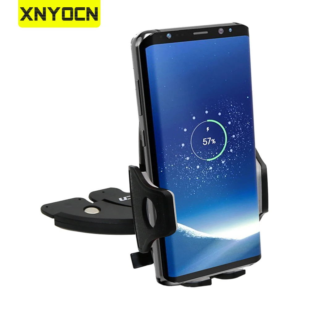 Фото Xnyocn Original Universal Adjustable CD Player Slot Car Phone Holder 360 Stand For Mobile Bracket Smartphone Holders | Мобильные