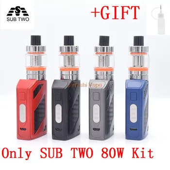 2PCS SUB TWO 80w vape kit built-in 1800mAh Battery 2.5ml Atomizer Electronic Cigarette temperature control huge vaporizer vape
2PCS SUB TWO 80w vape kit built-in 1800mAh Battery 2.5ml Atomizer Electronic Cigarette temperature control huge vaporizer vape