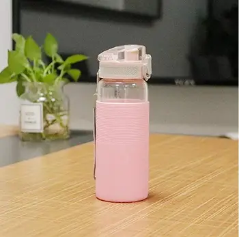 Borosilicate Glass Water Bottle with Silicone Sleeve BPA Free for Kids 400ml 14 OZ Drinking Bottle with Rope Portable
Borosilicate Glass Water Bottle with Silicone Sleeve BPA Free for Kids 400ml 14 OZ Drinking Bottle with Rope Portable