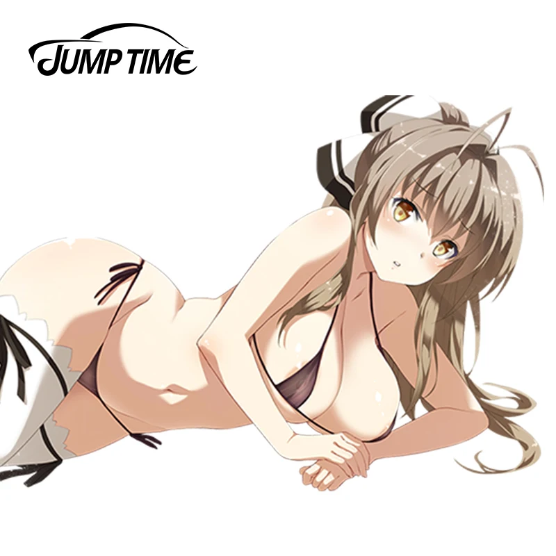 Автомобильная наклейка JumpTime 13 см x 9 3 привлекательная женщина фотография
