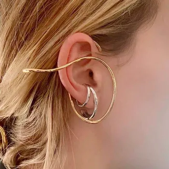 SRCOI Abstract Geometric Irregular Lines Earhook Gold Silver Color Retro Exaggerated Punk Style Ear Clips Earings No Piercing
SRCOI Abstract Geometric Irregular Lines Earhook Gold Silver Color Retro Exaggerated Punk Style Ear Clips Earings No Piercing