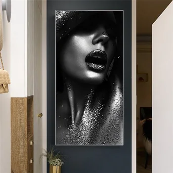 Nordic Modern Black Lips Fashion Sexy Women Oil Painting on Canvas Posters and Prints Cuadros Wall Art Pictures For Living Room
Nordic Modern Black Lips Fashion Sexy Women Oil Painting on Canvas Posters and Prints Cuadros Wall Art Pictures For Living Room