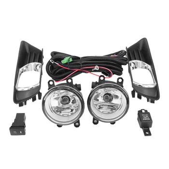 Pair Front Left&Right Bumper Fog Lights Covers+Switch Kit For Toyota Camry 07-09
Pair Front Left&Right Bumper Fog Lights Covers+Switch Kit For Toyota Camry 07-09
