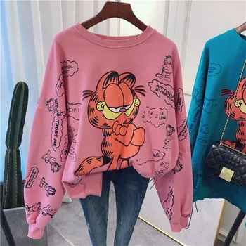 Autumn Women Hoodie Sweatshirt Cartoon Printed Casual Hoodies Coats Femme Oversize Streetwear Pullovers Tops Plus Size
Autumn Women Hoodie Sweatshirt Cartoon Printed Casual Hoodies Coats Femme Oversize Streetwear Pullovers Tops Plus Size