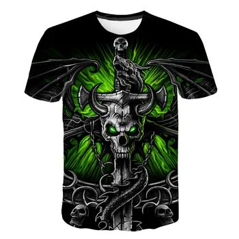 2019 new skull kids casual t-shirt Summer 3D printed round neck cool shirt Street fashion trend youth hip hop Tops boys T-shirt 
2019 new skull kids casual t-shirt Summer 3D printed round neck cool shirt Street fashion trend youth hip hop Tops boys T-shirt