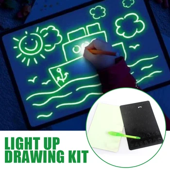 Portable A4 Light Up Drawing Board Kit Graffiti Luminous Doodle Tablet Board for Kids Fun Developing Kids Early Education Toys
Portable A4 Light Up Drawing Board Kit Graffiti Luminous Doodle Tablet Board for Kids Fun Developing Kids Early Education Toys