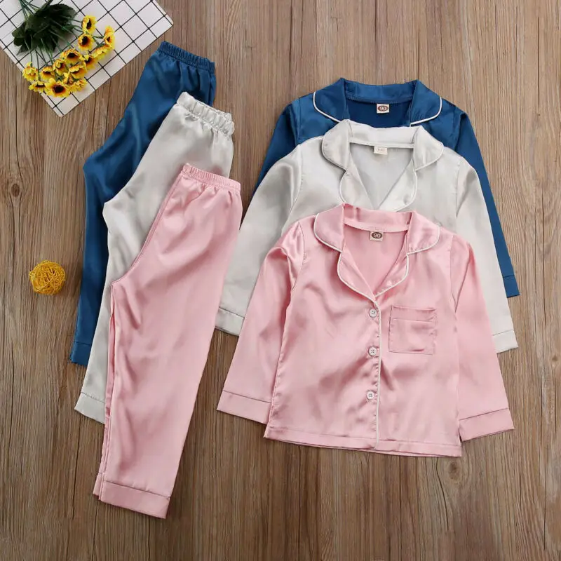 Children Baby Boy Girl Pajama Sets Soft Fall Winter Clothes Sleepwear 2Pcs Lapel Tops+Long Pants Girl Boy Pajama Outfits 1-7Y
Children Baby Boy Girl Pajama Sets Soft Fall Winter Clothes Sleepwear 2Pcs Lapel Tops+Long Pants Girl Boy Pajama Outfits 1-7Y