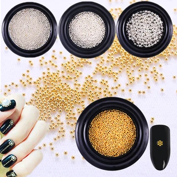 Small Nail Stainless Steel Beads Mini Caviar 0.8mm 1mm 2mm Shiny Gold Silver 3D Nail Caviar Bead Micro Ball Nail Art Decoration
Small Nail Stainless Steel Beads Mini Caviar 0.8mm 1mm 2mm Shiny Gold Silver 3D Nail Caviar Bead Micro Ball Nail Art Decoration