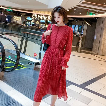 Plus Size Womens Vintage Long Prom Evening Party Swing Dress Ball Gown Tunic Long Sleeve Polka Dot Red Chiffon Sundress
Plus Size Womens Vintage Long Prom Evening Party Swing Dress Ball Gown Tunic Long Sleeve Polka Dot Red Chiffon Sundress