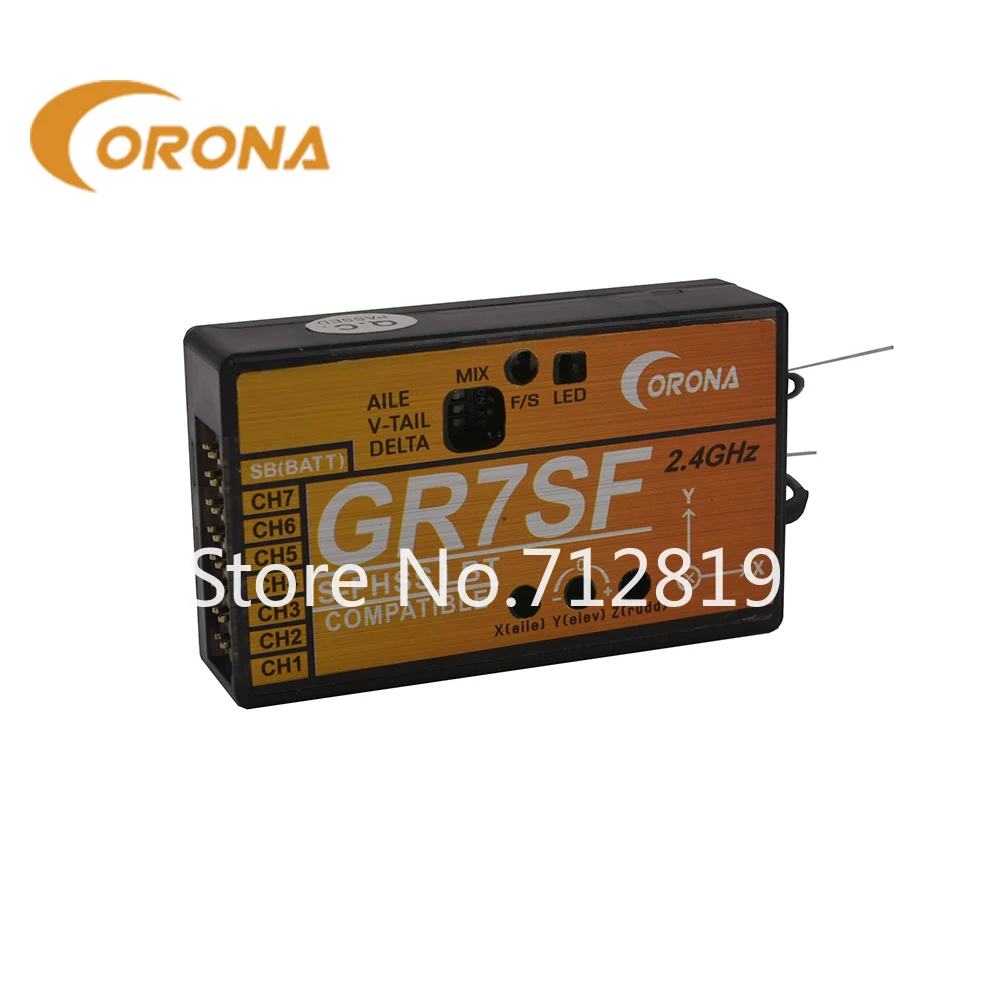 CORONA GR7SF 2 4 ГГц S FHSS ресивер совместим с FUTABA таких как T6J T8J T10T T14SG|Детали и аксессуары|
