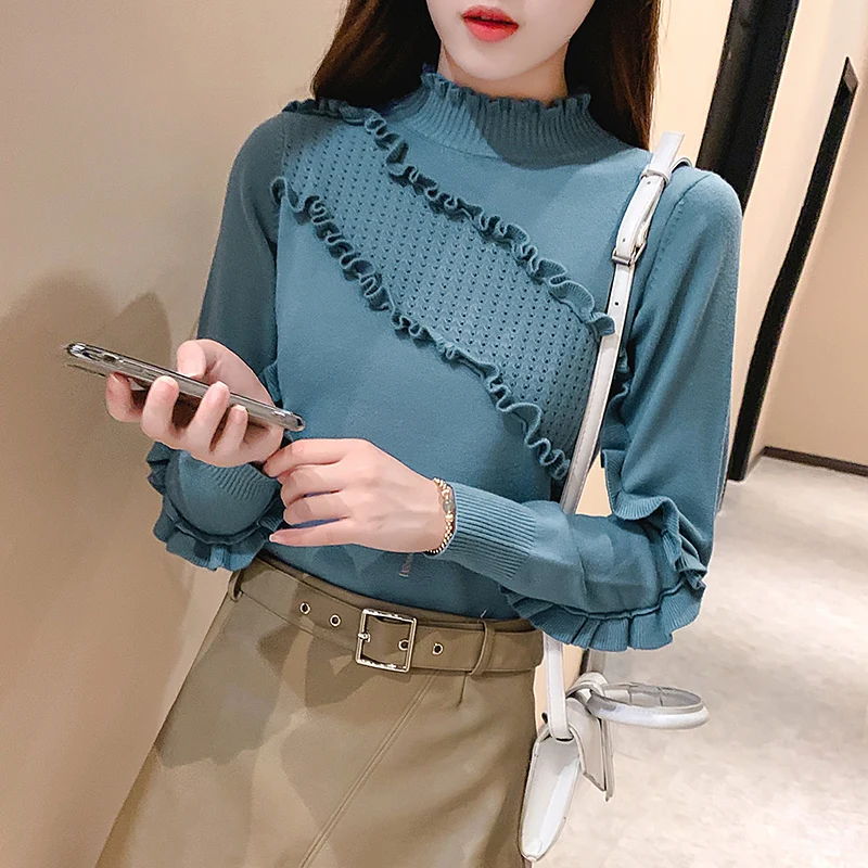 Knitted Chunky Oversized Sweater Women Loose Solid Ruffle Turtleneck Pullover Jumpers Stylish Tops for Female Autumn Winter
Knitted Chunky Oversized Sweater Women Loose Solid Ruffle Turtleneck Pullover Jumpers Stylish Tops for Female Autumn Winter