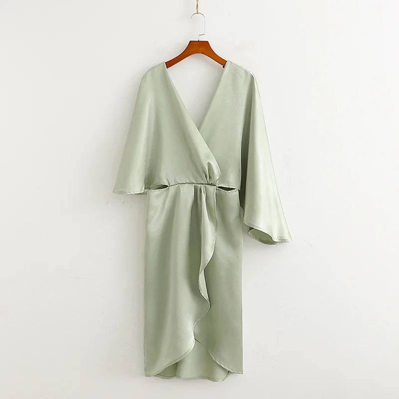 2019 Western Style Spring And Summer Women's Dress New Style Backless Irregular Solid Color Waist Hugging Dress
2019 Western Style Spring And Summer Women's Dress New Style Backless Irregular Solid Color Waist Hugging Dress
