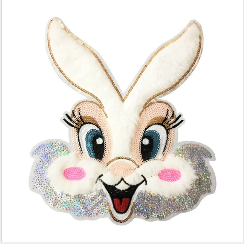 Embroidered Cloth With Cute Rabbit Big Patch Clothing Accessories Rabbit Face Cloth Paste
Embroidered Cloth With Cute Rabbit Big Patch Clothing Accessories Rabbit Face Cloth Paste