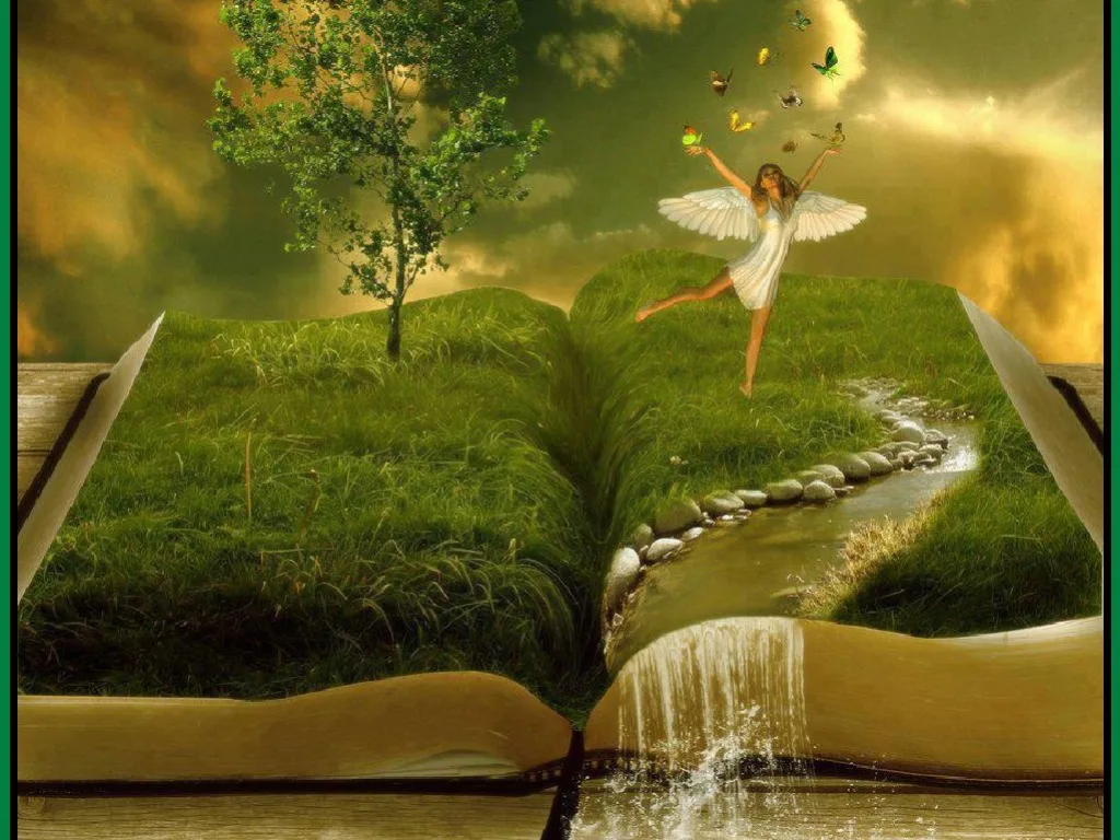 JMINE Div 5D Magic book Grass River Angel dance Full Diamond Painting cross stitch kits art landscape 3D paint by diamonds | Дом и сад