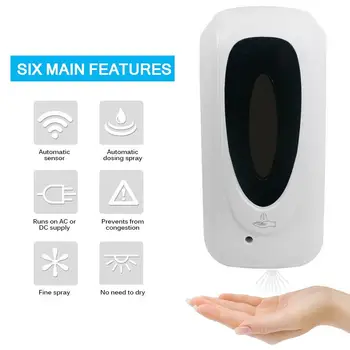 Onever 1000ML Automatic Infrared Sensor Disinfection Wall-Mounted Spray Device Hand Hygiene Hand Cleaner
Onever 1000ML Automatic Infrared Sensor Disinfection Wall-Mounted Spray Device Hand Hygiene Hand Cleaner
