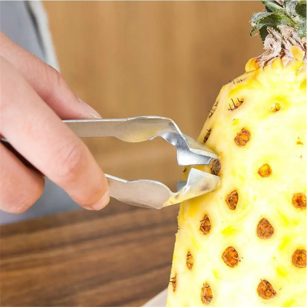 Practical Stainless Steel Cutter Pineapple Eye Peeler Pineapple Seed Remover Clip Home Kitchen Tools 40FP19
Practical Stainless Steel Cutter Pineapple Eye Peeler Pineapple Seed Remover Clip Home Kitchen Tools 40FP19