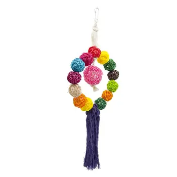 Parrot Cage Toys Birds Swing Toys Hanging Colour Rings Balls 
Parrot Cage Toys Birds Swing Toys Hanging Colour Rings Balls