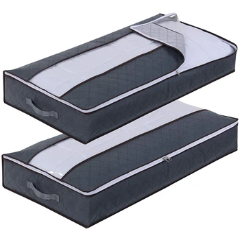 NEW-Underbed Storage Bag with Reinforced Handle Upgrade Fabric for Comforters, Blankets, Bedding, Breathable Foldable Organizer
NEW-Underbed Storage Bag with Reinforced Handle Upgrade Fabric for Comforters, Blankets, Bedding, Breathable Foldable Organizer