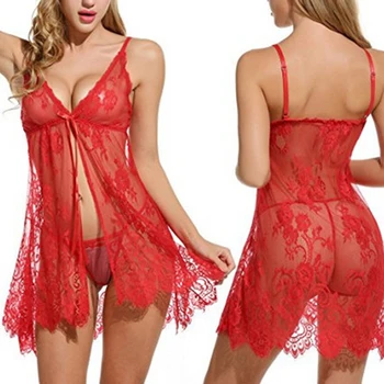 Summer Lace Nightgown Women Sleepwear Pyjamas Negligee Babydoll Sexy Bathrobe Female Home Clothes Red S-XXL
Summer Lace Nightgown Women Sleepwear Pyjamas Negligee Babydoll Sexy Bathrobe Female Home Clothes Red S-XXL