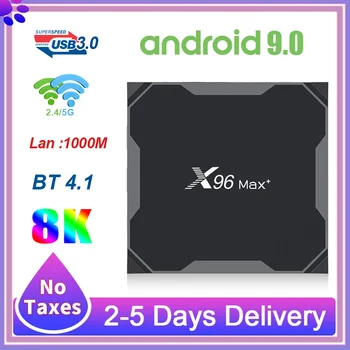 X96 Max Plus TV Box Android 9.0 4G64G Amlogic S905X3 Quad Core Full HD Support 2.4/5G WIFI 8K Media Player Android Set Top BOX
X96 Max Plus TV Box Android 9.0 4G64G Amlogic S905X3 Quad Core Full HD Support 2.4/5G WIFI 8K Media Player Android Set Top BOX