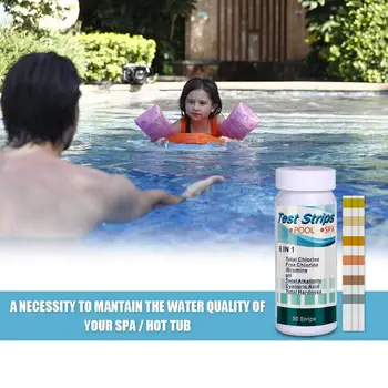 7-In-1 Swimming Pool Test Paper Residual Chlorine PH Value Alkalinity Hardness Test Strip A Bottle Of 50 Hot Tub Water Quality
7-In-1 Swimming Pool Test Paper Residual Chlorine PH Value Alkalinity Hardness Test Strip A Bottle Of 50 Hot Tub Water Quality