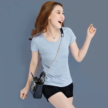 2020 Women Cotton Fashion Cotton Ladies Tee Shirt Short Sleeve Tops Tee Shirt
2020 Women Cotton Fashion Cotton Ladies Tee Shirt Short Sleeve Tops Tee Shirt