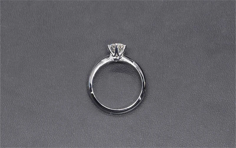 YANHUI Have Certificate 100% Original 925 Solid Silver Wedding Rings Natural Topaz 6mm 1ct Zirconia Diamond Rings For Women R003 YANHUI Have Certificate 100% Original 925 Solid Silver Wedding Rings Natural Topaz 6mm 1ct Zirconia Diamond Rings For Women R003