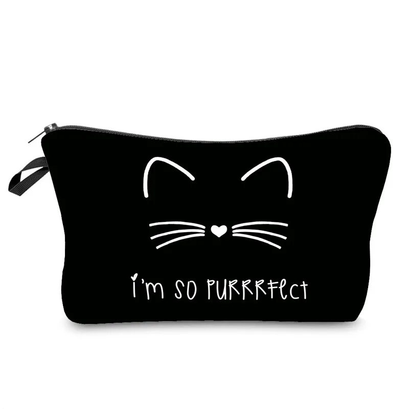 Pure Color Smiley Face Cat Print Cosmetic Bag Travel Wash Tidy Storage Bag Portable Clutch Bag ID Bag Lipstick
Pure Color Smiley Face Cat Print Cosmetic Bag Travel Wash Tidy Storage Bag Portable Clutch Bag ID Bag Lipstick
