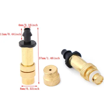 

1/4" Copper Atomized Agriculture Greenhouse Garden Watering Sprinkler Mist Irrigation Spray Nozzles Brass Water Fog