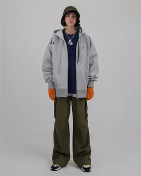 Oversize Adererror Embroidered Logo Cardigan Sweatshirt Men Women Casual Sweatshirt Adererror Double-sided Metal Zipper Hoodie
Oversize Adererror Embroidered Logo Cardigan Sweatshirt Men Women Casual Sweatshirt Adererror Double-sided Metal Zipper Hoodie